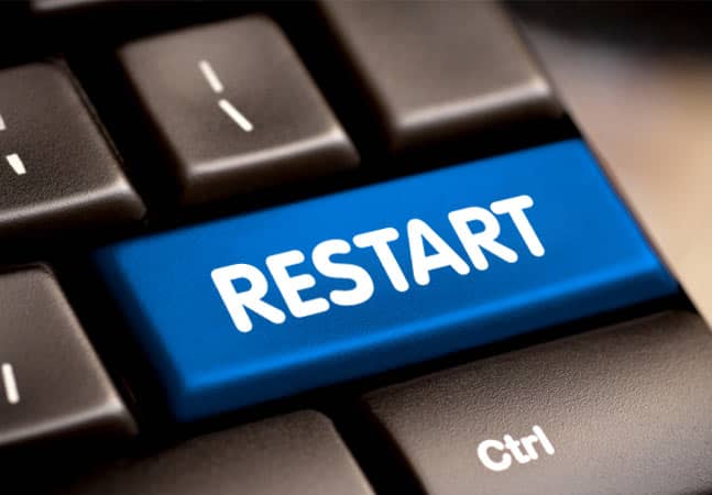 Restart your laptop